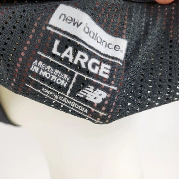 New Balance Black Mesh Breathable Running Tank Top WOMENS L - Picture 5 of 5